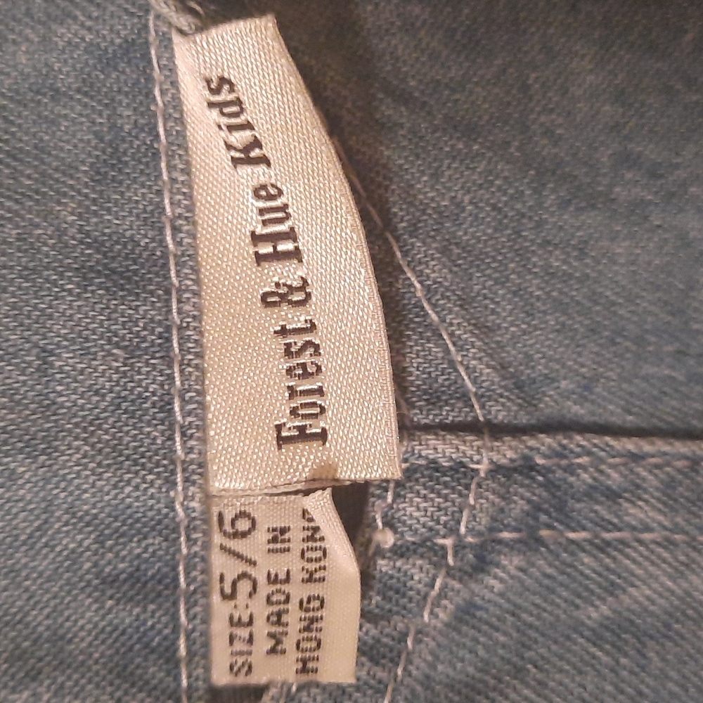 Forest and Hues Kids Light Denim Bib Overalls - Picture 4 of 10